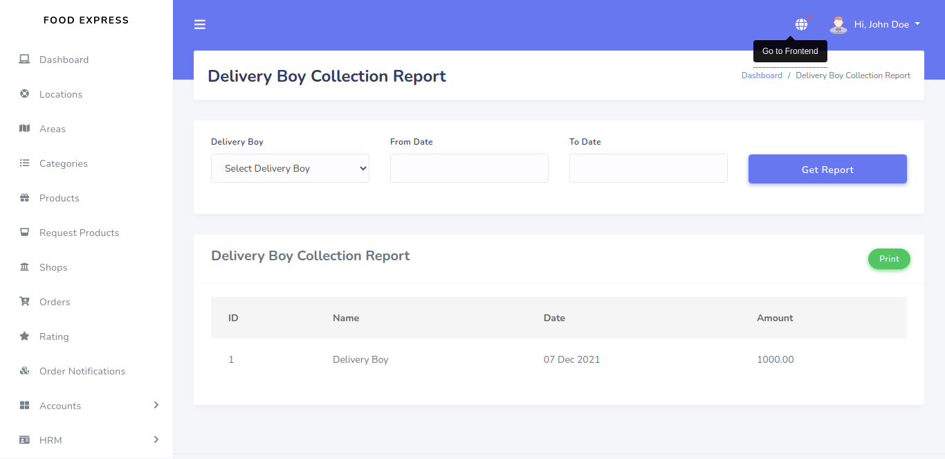 delivery-collection-report