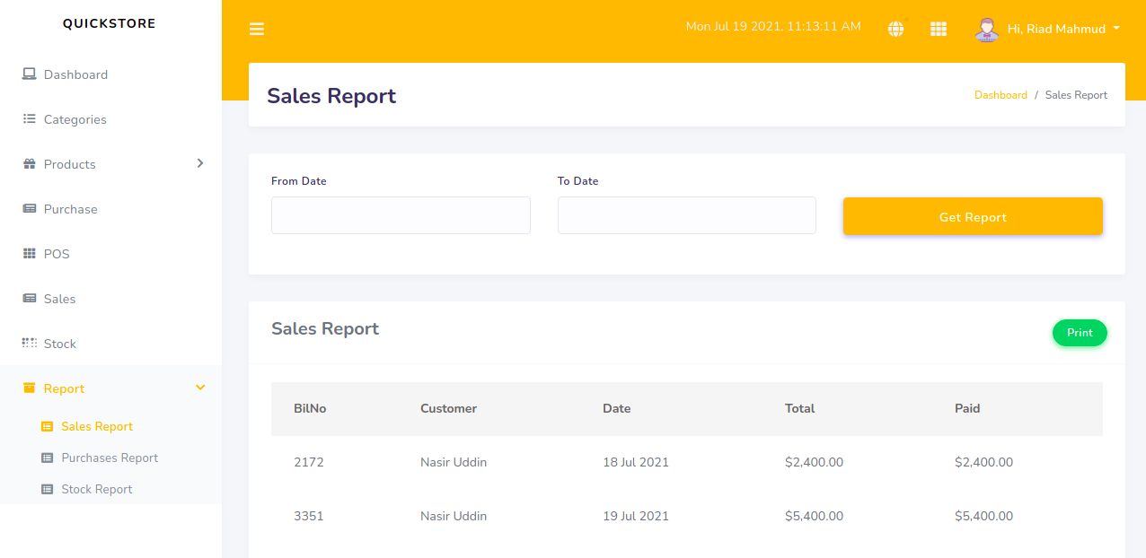 Check-in Dashboard