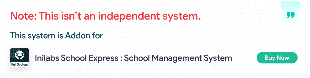 iNiLabs School Management System Addon